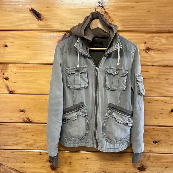 Jack BB Dakota Grey Size Xl  Jacket Twilight Bella Swan Cargo Utility Cosplay - Picture 2 of 10
